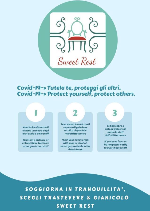 Trastevere & Gianicolo Sweet Rest Rom Exteriör bild